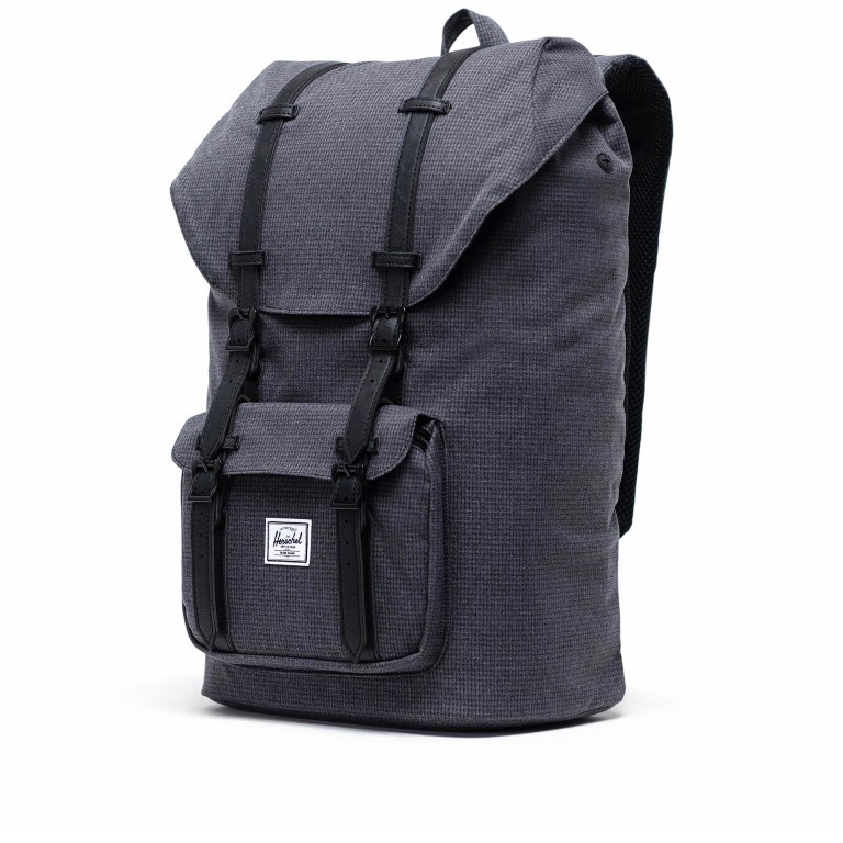 Rucksack Little America einfarbig Volumen 23 Liter Shadow Grid, Farbe: anthrazit, Marke: Herschel, EAN: 0828432415090, Abmessungen in cm: 28.56x49.9x17.78, Bild 3 von 4