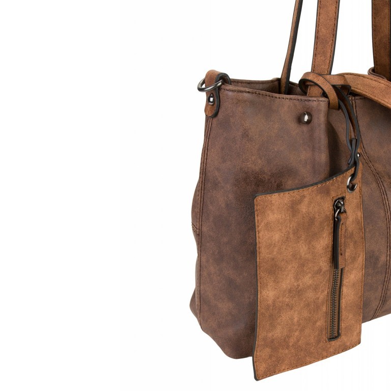 Shopper Surprise Orange Brown, Farbe: orange, Marke: Emily & Noah, EAN: 4049391300739, Abmessungen in cm: 35x26x7.5, Bild 4 von 10