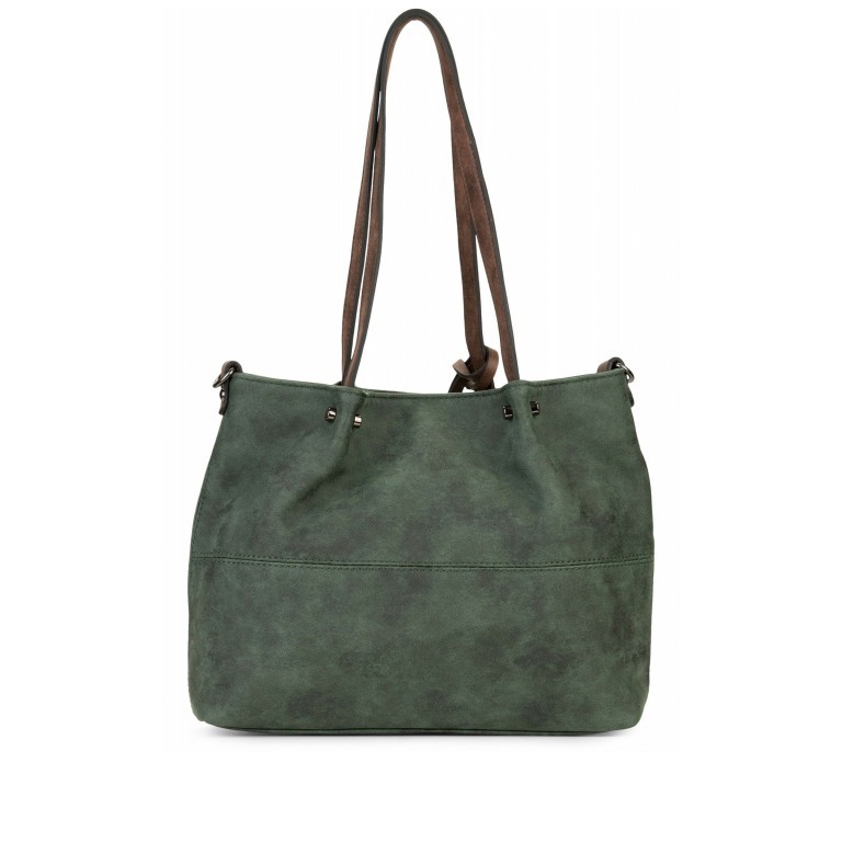 Shopper Surprise Green Brown, Farbe: grün/oliv, Marke: Emily & Noah, EAN: 4049391264369, Abmessungen in cm: 35x26x7.5, Bild 5 von 10
