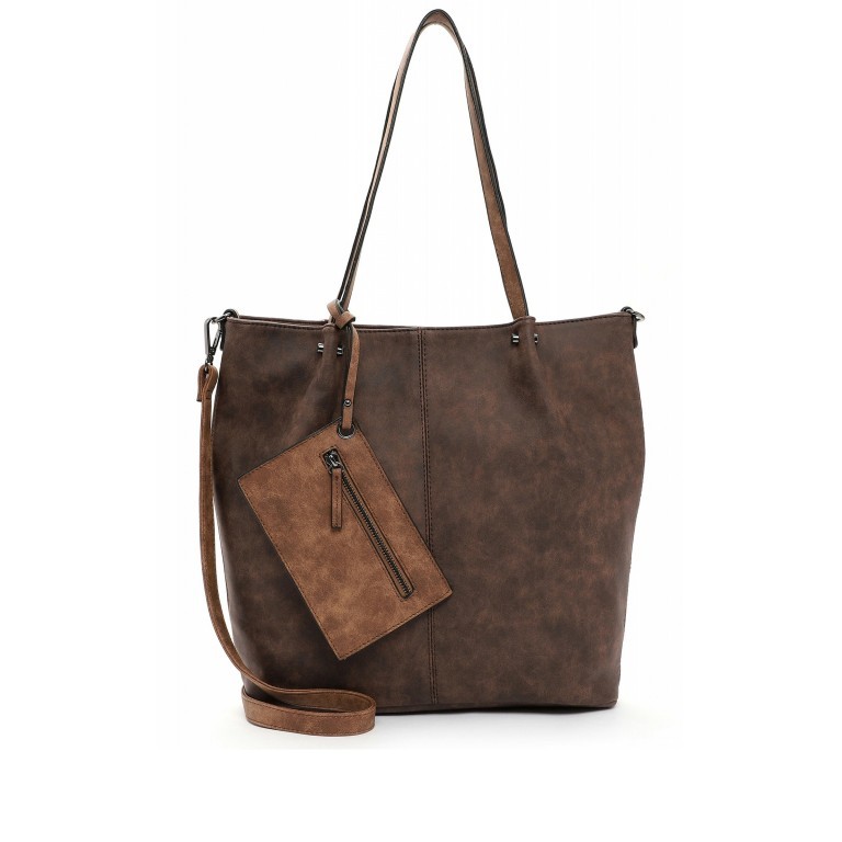 Shopper Surprise Brown Cognac, Farbe: braun, Marke: Emily & Noah, EAN: 4049391264376, Abmessungen in cm: 35x33x8.5, Bild 1 von 11