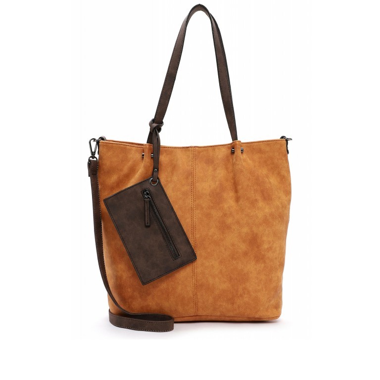 Shopper Surprise Orange Brown, Farbe: orange, Marke: Emily & Noah, EAN: 4049391300753, Abmessungen in cm: 35x33x8.5, Bild 1 von 11