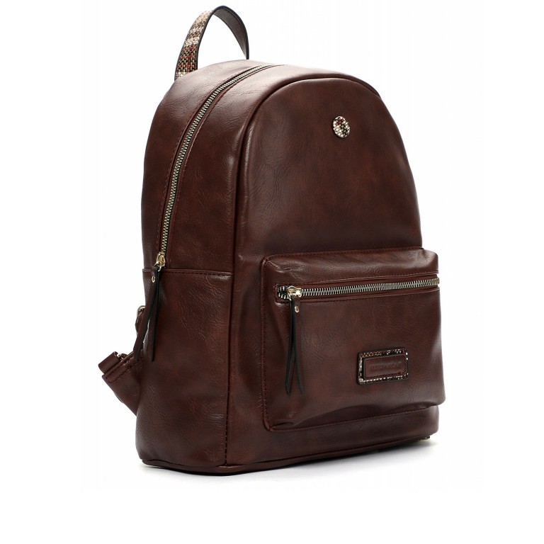 Rucksack Brown, Farbe: braun, Marke: Emily & Noah, EAN: 4049391302153, Abmessungen in cm: 27x35x14, Bild 2 von 6