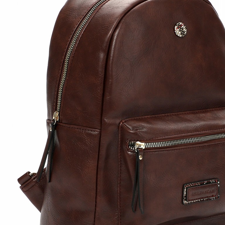 Rucksack Brown, Farbe: braun, Marke: Emily & Noah, EAN: 4049391302153, Abmessungen in cm: 27x35x14, Bild 6 von 6