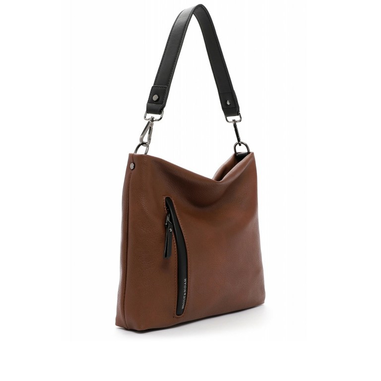 Beuteltasche Dana Cognac, Farbe: cognac, Marke: Emily & Noah, EAN: 4049391303655, Abmessungen in cm: 27x25x6, Bild 2 von 6