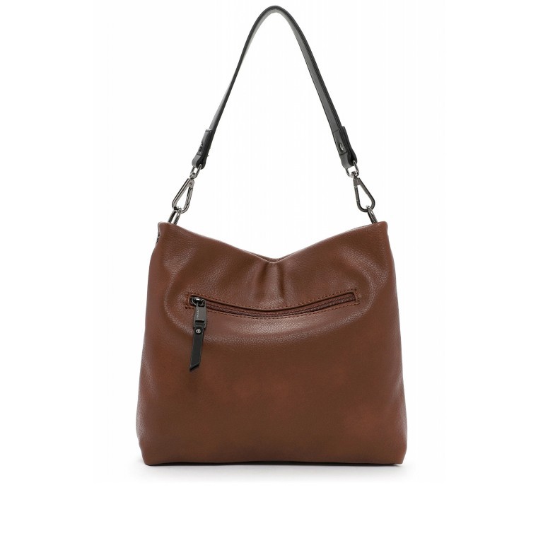 Beuteltasche Dana Cognac, Farbe: cognac, Marke: Emily & Noah, EAN: 4049391303655, Abmessungen in cm: 27x25x6, Bild 3 von 6