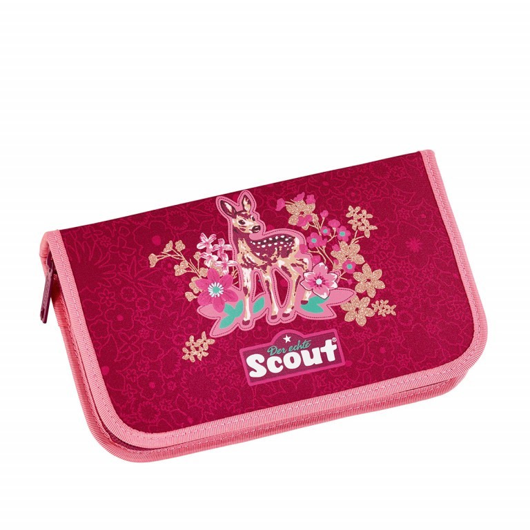 Schulranzen Sunny Set 4-teilig Rot, Farbe: rot/weinrot, Marke: Scout, Abmessungen in cm: 30x39x20, Bild 6 von 9