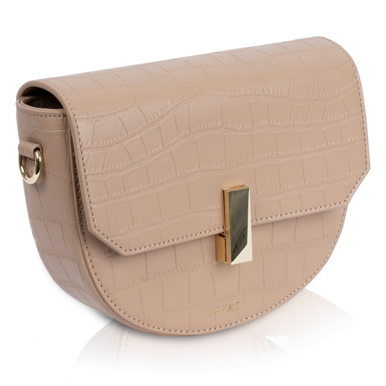 Umhängetasche Dora Sand Croco Matt, Farbe: beige, Marke: Inyati, EAN: 4251289851265, Abmessungen in cm: 20x16x6, Bild 2 von 9