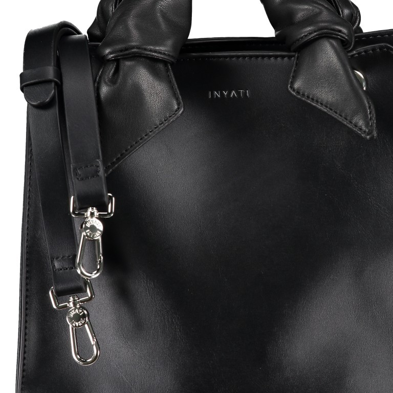Handtasche Megan Black, Farbe: schwarz, Marke: Inyati, EAN: 4251289821503, Abmessungen in cm: 26.5x28x11, Bild 8 von 8