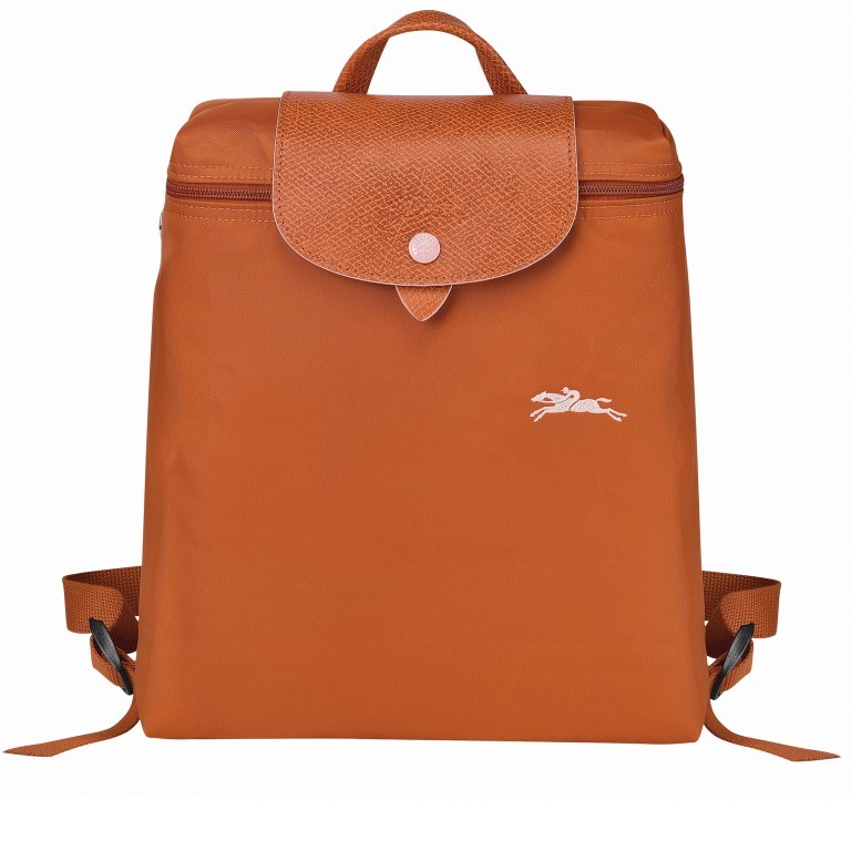 Rucksack Le Pliage Club Rucksack Orange, Farbe: orange, Marke: Longchamp, EAN: 3597921925262, Abmessungen in cm: 26x28x10, Bild 1 von 4