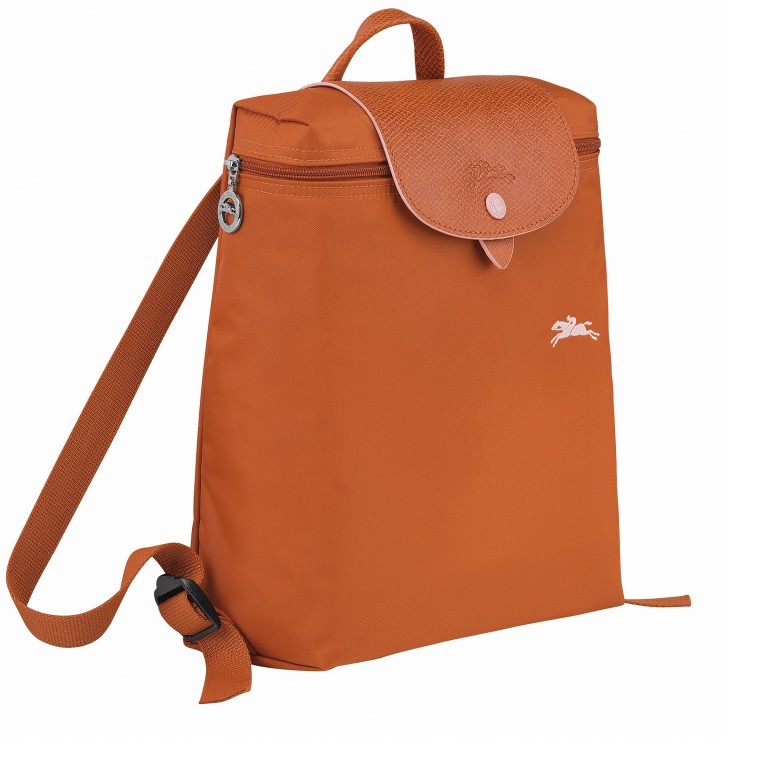 Rucksack Le Pliage Club Rucksack Orange, Farbe: orange, Marke: Longchamp, EAN: 3597921925262, Abmessungen in cm: 26x28x10, Bild 3 von 4