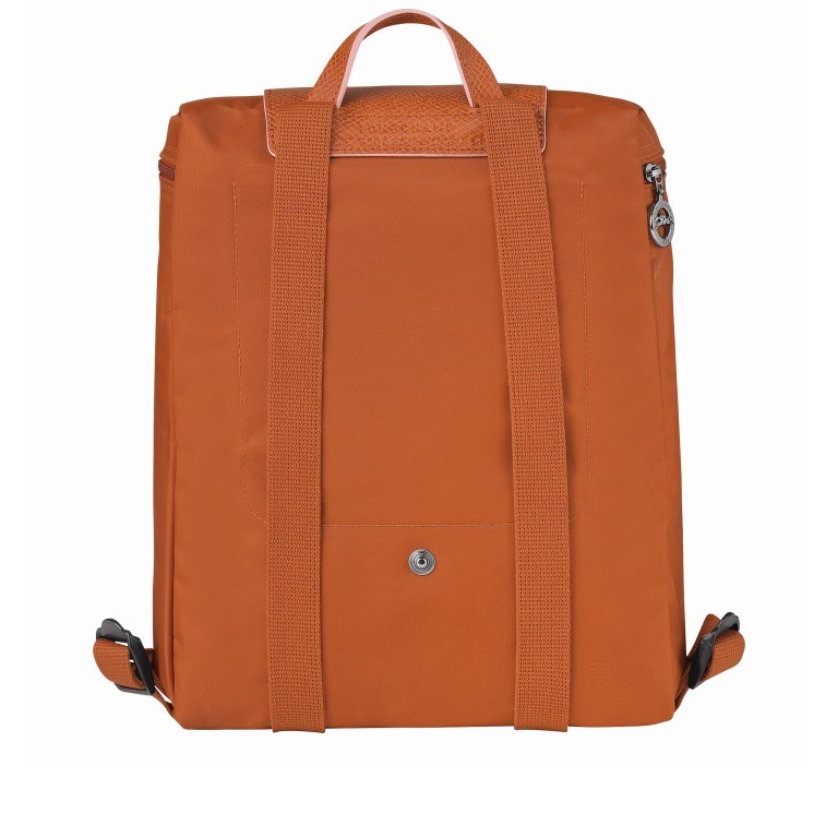 Rucksack Le Pliage Club Rucksack Orange, Farbe: orange, Marke: Longchamp, EAN: 3597921925262, Abmessungen in cm: 26x28x10, Bild 4 von 4