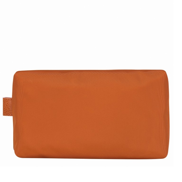 Kosmetiktasche Le Pliage Club Pochette Orange, Farbe: orange, Marke: Longchamp, EAN: 3597921925965, Abmessungen in cm: 20x12x6, Bild 3 von 3