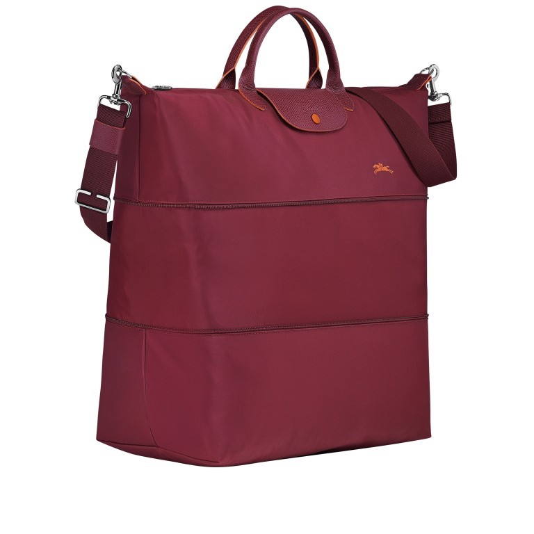 Reisetasche Le Pliage Club Reisetasche erweiterbar Weinrot, Farbe: rot/weinrot, Marke: Longchamp, EAN: 3597921926429, Abmessungen in cm: 44x35x23, Bild 2 von 4