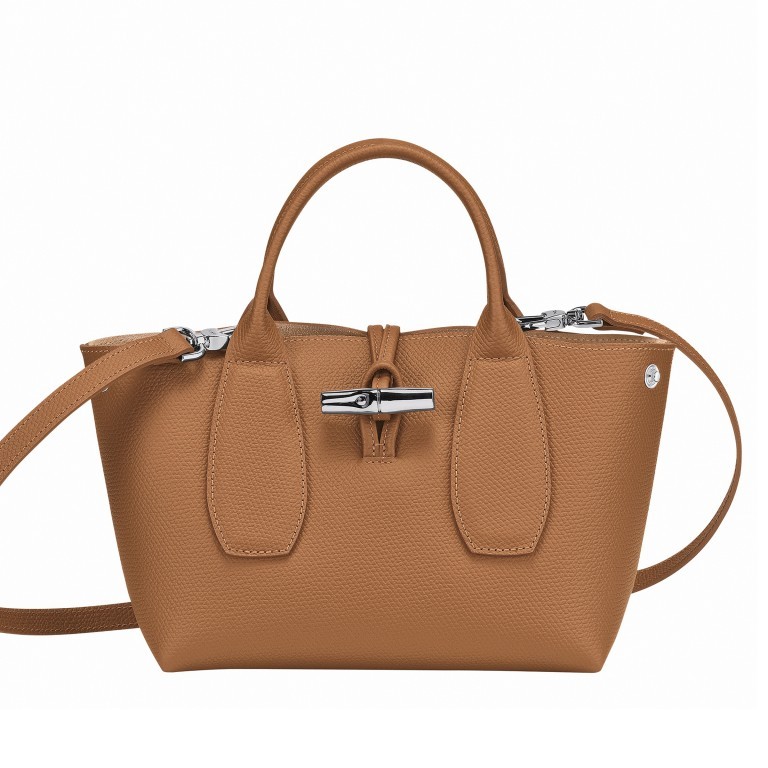 Handtasche Roseau Handtasche S Natur, Farbe: cognac, Marke: Longchamp, EAN: 3597921935476, Abmessungen in cm: 22x18x11, Bild 2 von 4