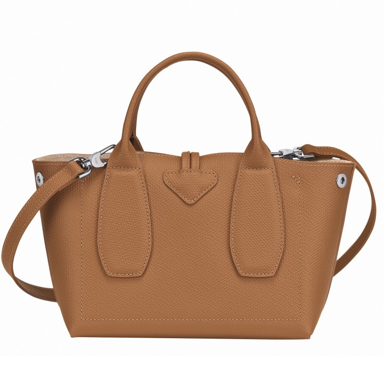 Handtasche Roseau Handtasche S Natur, Farbe: cognac, Marke: Longchamp, EAN: 3597921935476, Abmessungen in cm: 22x18x11, Bild 4 von 4