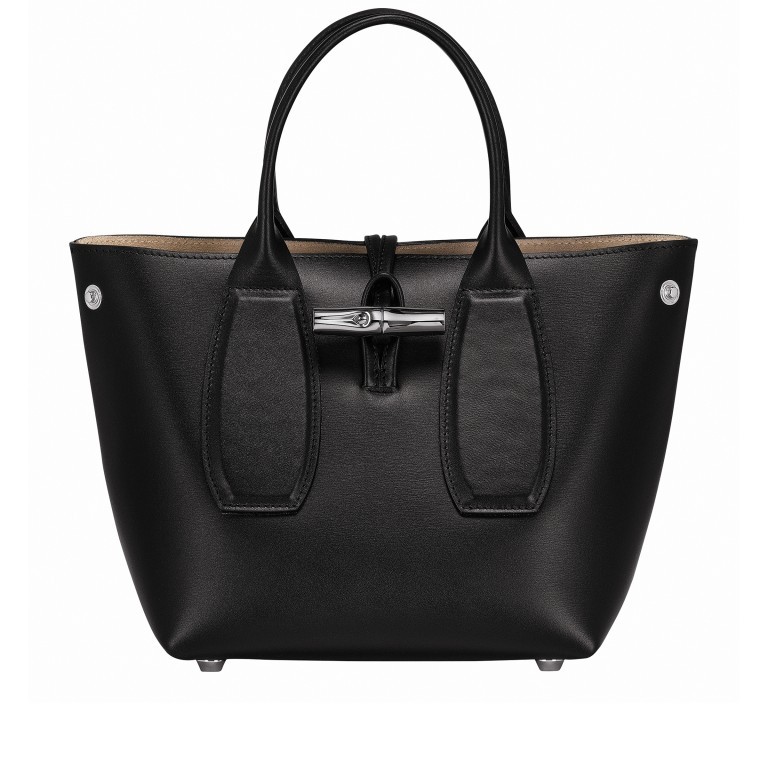 Handtasche Roseau Handtasche Schwarz, Farbe: schwarz, Marke: Longchamp, EAN: 3597921944287, Abmessungen in cm: 21x21x18, Bild 2 von 4