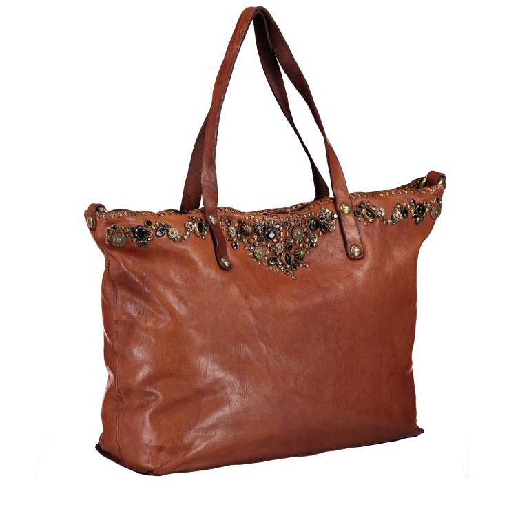 Handtasche Bella Di Notte 23630-X1445 Leder Cognac, Farbe: cognac, Marke: Campomaggi, EAN: 8054302670166, Abmessungen in cm: 35x28x11, Bild 2 von 9