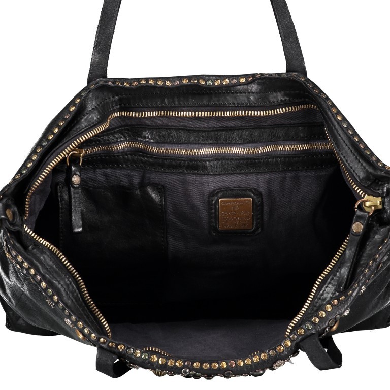 Handtasche Bella Di Notte 23630-X1445 Leder Schwarz, Farbe: schwarz, Marke: Campomaggi, EAN: 8054302665636, Abmessungen in cm: 35x28x11, Bild 7 von 9