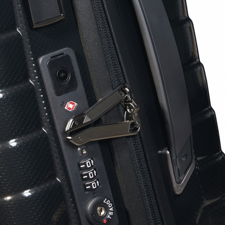 Koffer Proxis Spinner 55 Black, Farbe: schwarz, Marke: Samsonite, EAN: 5400520004284, Abmessungen in cm: 40x55x20, Bild 15 von 18