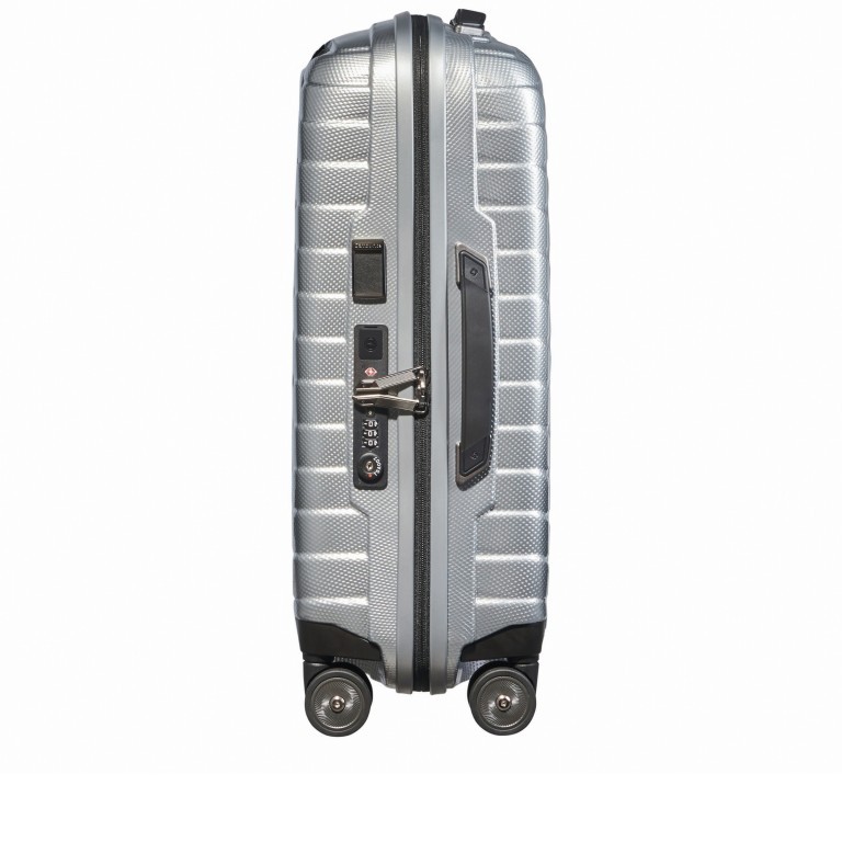 Koffer Proxis Spinner 55 Silver, Farbe: metallic, Marke: Samsonite, EAN: 5400520004314, Abmessungen in cm: 40x55x20, Bild 3 von 17