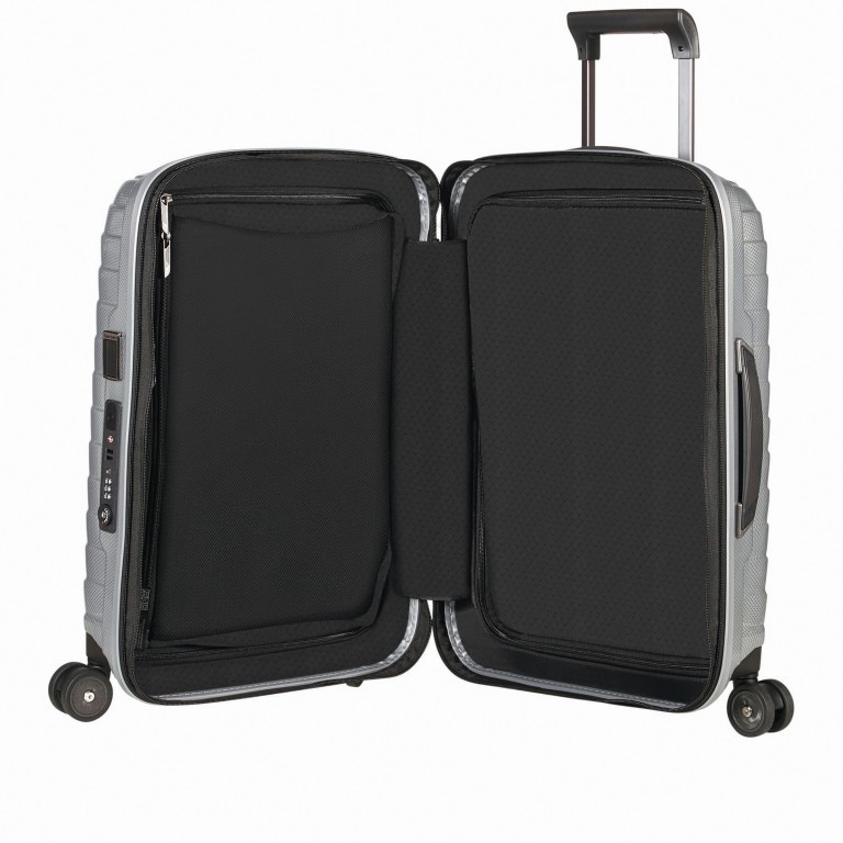 Koffer Proxis Spinner 55 Silver, Farbe: metallic, Marke: Samsonite, EAN: 5400520004314, Abmessungen in cm: 40x55x20, Bild 6 von 17