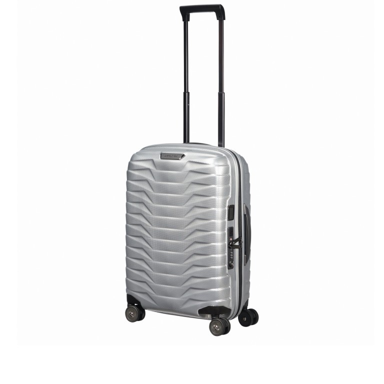 Koffer Proxis Spinner 55 Silver, Farbe: metallic, Marke: Samsonite, EAN: 5400520004314, Abmessungen in cm: 40x55x20, Bild 9 von 17