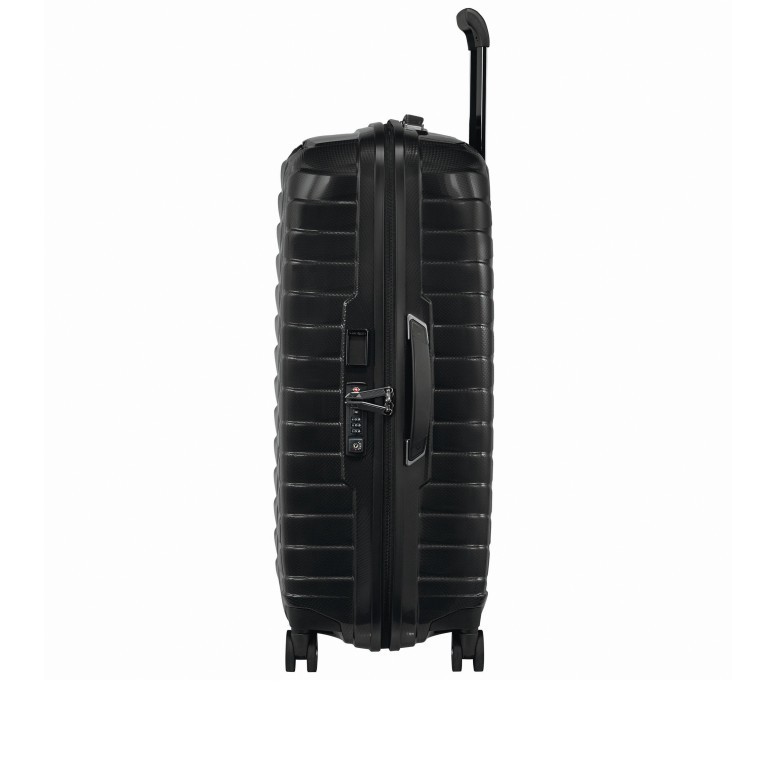 Koffer Proxis Spinner 69 Black, Farbe: schwarz, Marke: Samsonite, EAN: 5400520004437, Abmessungen in cm: 48x69x29, Bild 4 von 15