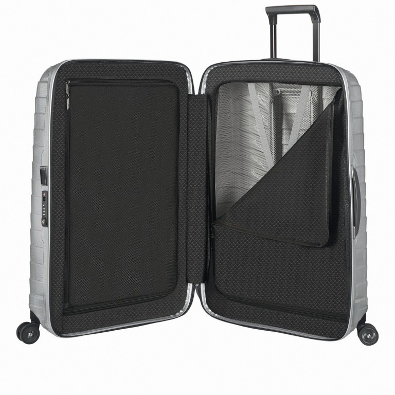 Koffer Proxis Spinner 69 Silver, Farbe: metallic, Marke: Samsonite, EAN: 5400520004468, Abmessungen in cm: 48x69x29, Bild 7 von 15