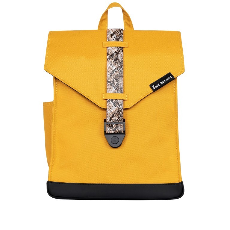 Rucksack AS02 mehrfarbig mit Laptopfach 15,6 Zoll Yellow Snake Tan, Farbe: gelb, Marke: Bold Banana, EAN: 8719874695251, Abmessungen in cm: 31x40x12, Bild 1 von 6