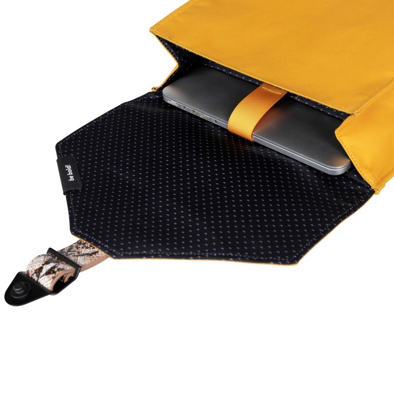 Rucksack AS02 mehrfarbig mit Laptopfach 15,6 Zoll Yellow Snake Tan, Farbe: gelb, Marke: Bold Banana, EAN: 8719874695251, Abmessungen in cm: 31x40x12, Bild 6 von 6