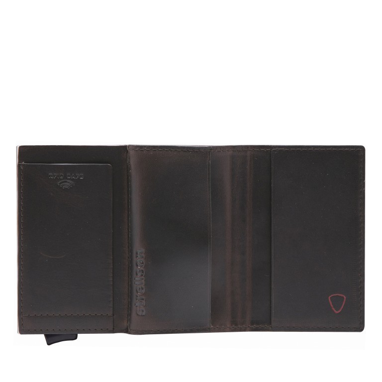 Geldbörse E-Cage C-ONE Dark Brown, Farbe: braun, Marke: Strellson, EAN: 4053533846382, Abmessungen in cm: 6.5x10.2x2, Bild 3 von 3