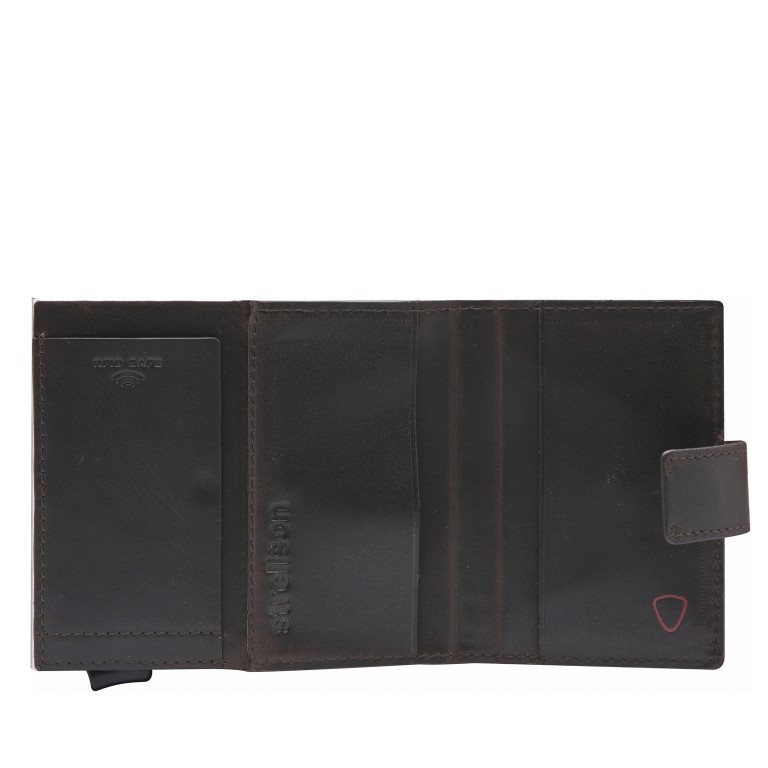 Geldbörse Carter E-Cage C-THREE Dark Brown, Farbe: braun, Marke: Strellson, EAN: 4053533846375, Abmessungen in cm: 6.5x10x2.5, Bild 4 von 4