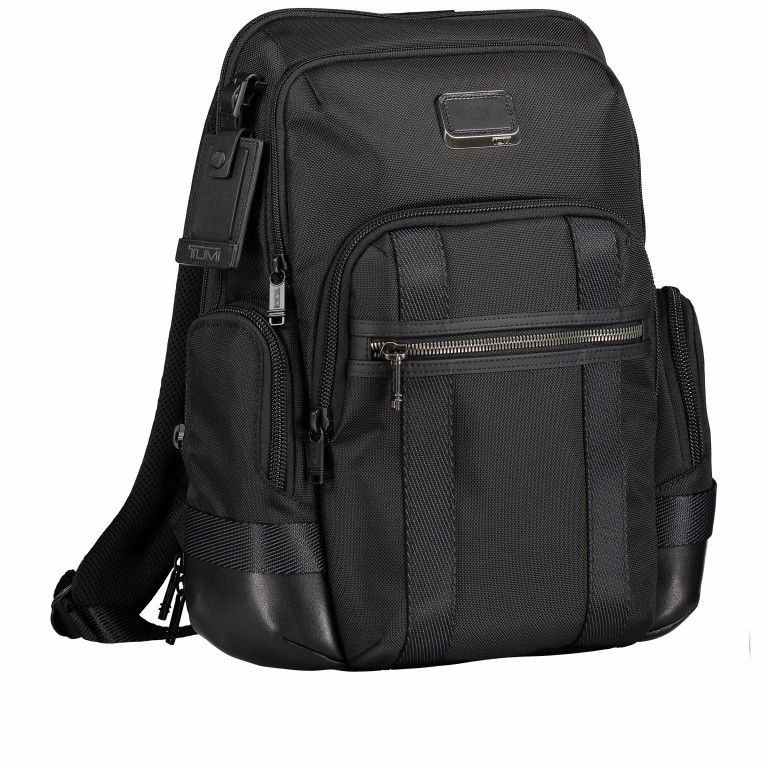 Rucksack Alpha Bravo Nathan Black, Farbe: schwarz, Marke: Tumi, EAN: 0742315550985, Abmessungen in cm: 35.5x40.5x17, Bild 2 von 8