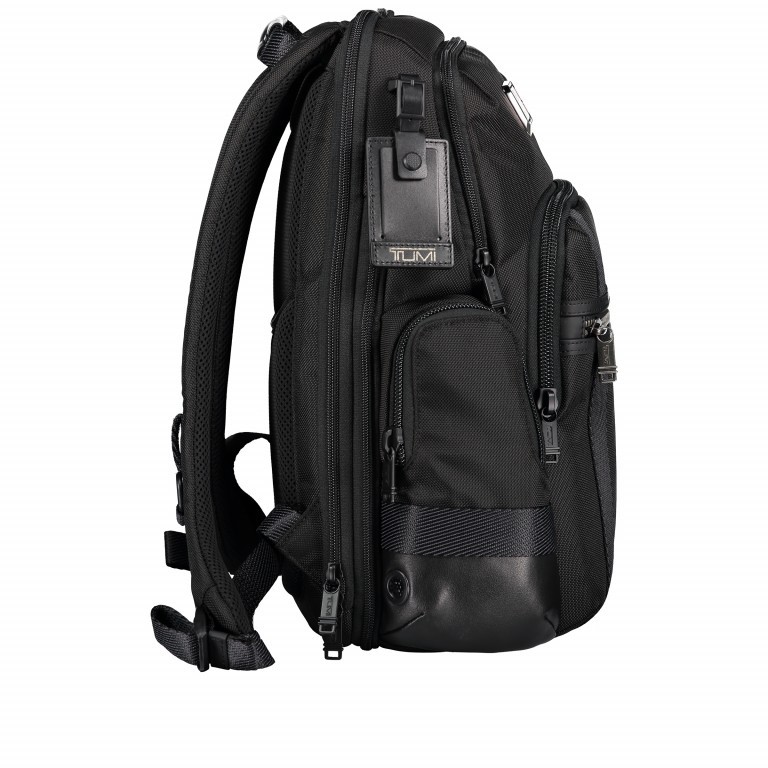 Rucksack Alpha Bravo Nathan Black, Farbe: schwarz, Marke: Tumi, EAN: 0742315550985, Abmessungen in cm: 35.5x40.5x17, Bild 3 von 8
