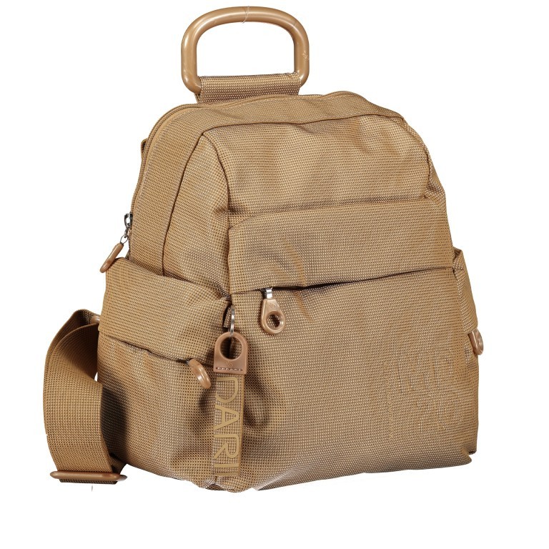 Rucksack MD20 QMTT1 Mustard Gold, Farbe: gelb, Marke: Mandarina Duck, EAN: 8032803736901, Abmessungen in cm: 23.5x28x12, Bild 2 von 7