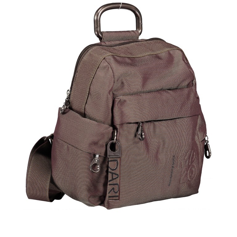 Rucksack MD20 QMTT1 Mole, Farbe: braun, Marke: Mandarina Duck, EAN: 8032803736918, Abmessungen in cm: 23.5x28x12, Bild 2 von 7