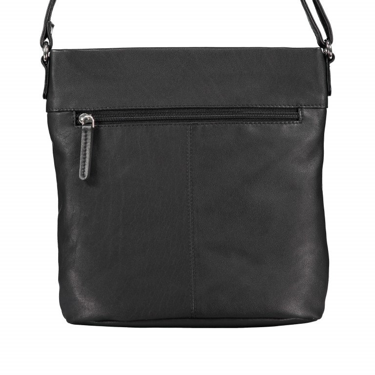 Umhängetasche Milano Schwarz, Farbe: schwarz, Marke: Hausfelder Manufaktur, EAN: 4251672755996, Abmessungen in cm: 23x24x7.5, Bild 3 von 6
