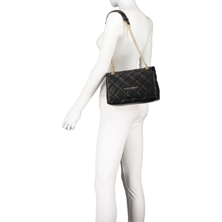 Umhängetasche Ocarina Nero, Farbe: schwarz, Marke: Valentino Bags, EAN: 8054942227539, Abmessungen in cm: 26x18x9, Bild 4 von 7