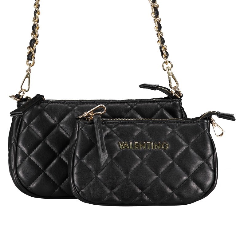 Umhängetasche Ocarina Nero, Farbe: schwarz, Marke: Valentino Bags, EAN: 8054942227812, Abmessungen in cm: 24.5x14.5x5, Bild 10 von 14