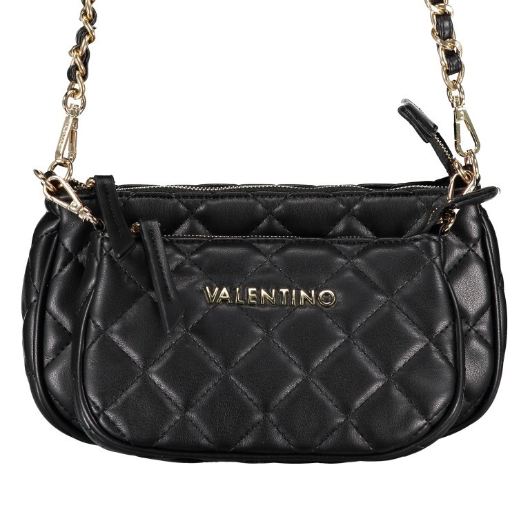 Umhängetasche Ocarina Nero, Farbe: schwarz, Marke: Valentino Bags, EAN: 8054942227812, Abmessungen in cm: 24.5x14.5x5, Bild 1 von 14