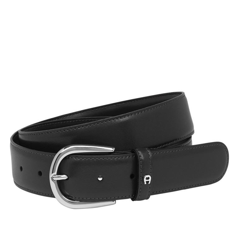 Gürtel Daily Basis 126-371 Bundweite 80 CM Black, Farbe: schwarz, Marke: AIGNER, Bild 1 von 2