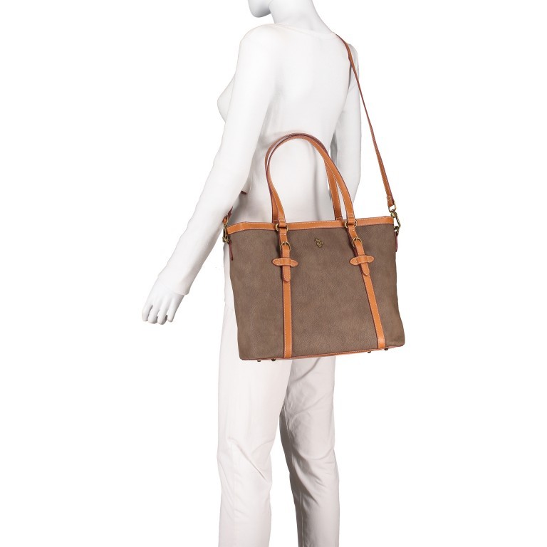 Shopper Houston Taupe, Farbe: taupe/khaki, Marke: U.S. Polo Assn., EAN: 8052792838899, Bild 6 von 8