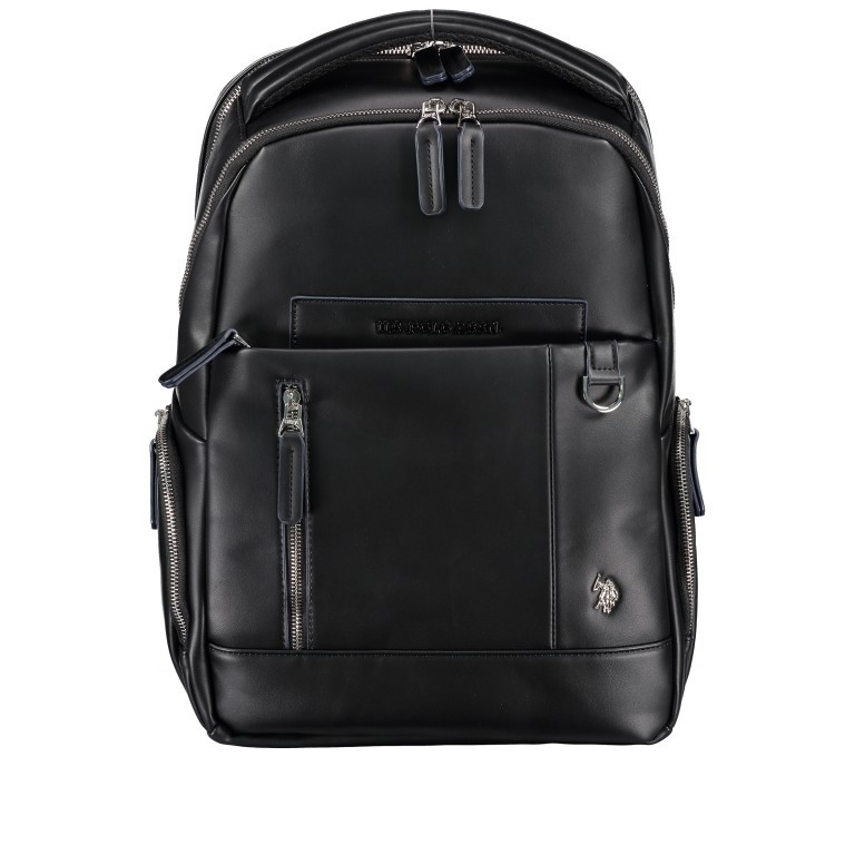 Rucksack Cambridge mit Laptopfach 13 Zoll Black, Farbe: schwarz, Marke: U.S. Polo Assn., EAN: 8052792843466, Abmessungen in cm: 30x43x15, Bild 1 von 9