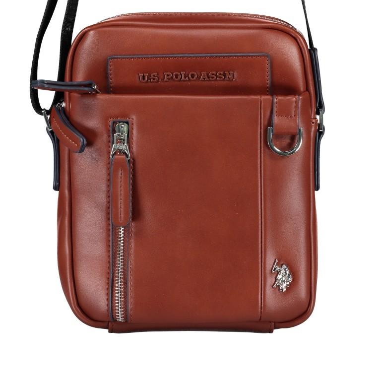 Umhängetasche Cambridge Brown, Farbe: braun, Marke: U.S. Polo Assn., EAN: 8052792843688, Abmessungen in cm: 19x24x8, Bild 1 von 6