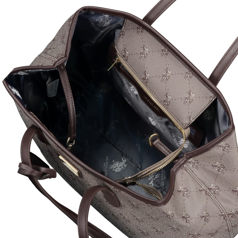 Shopper Hampton M Brown Brown, Farbe: braun, Marke: U.S. Polo Assn., EAN: 8052792862788, Abmessungen in cm: 35x29x18, Bild 5 von 6