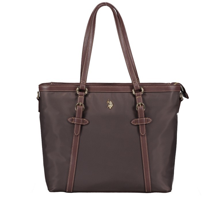 Shopper Houston Dark Brown, Farbe: braun, Marke: U.S. Polo Assn., EAN: 8052792837571, Abmessungen in cm: 33x29x12, Bild 1 von 7