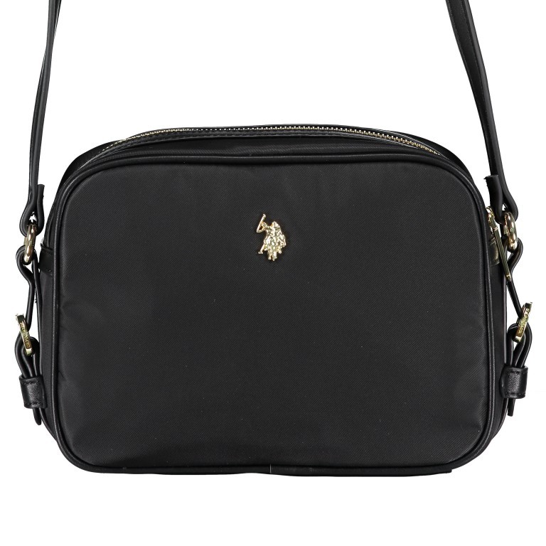 Umhängetasche Houston Black, Farbe: schwarz, Marke: U.S. Polo Assn., EAN: 8052792837595, Abmessungen in cm: 24x18x8, Bild 1 von 6