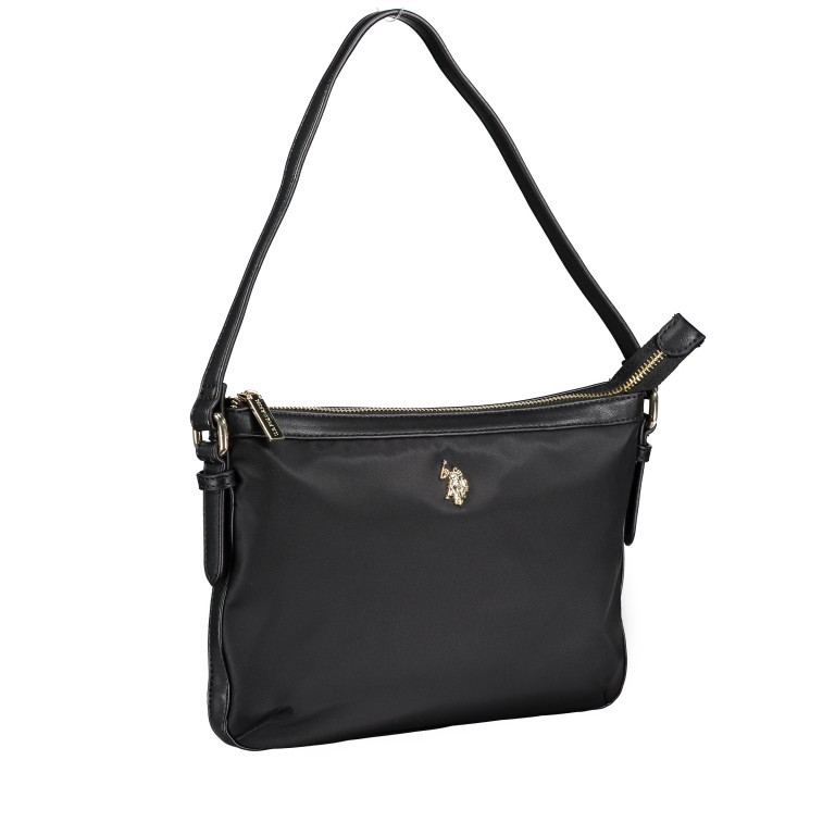 Umhängetasche Houston Black, Farbe: schwarz, Marke: U.S. Polo Assn., EAN: 8052792837656, Abmessungen in cm: 26x18x2, Bild 2 von 9