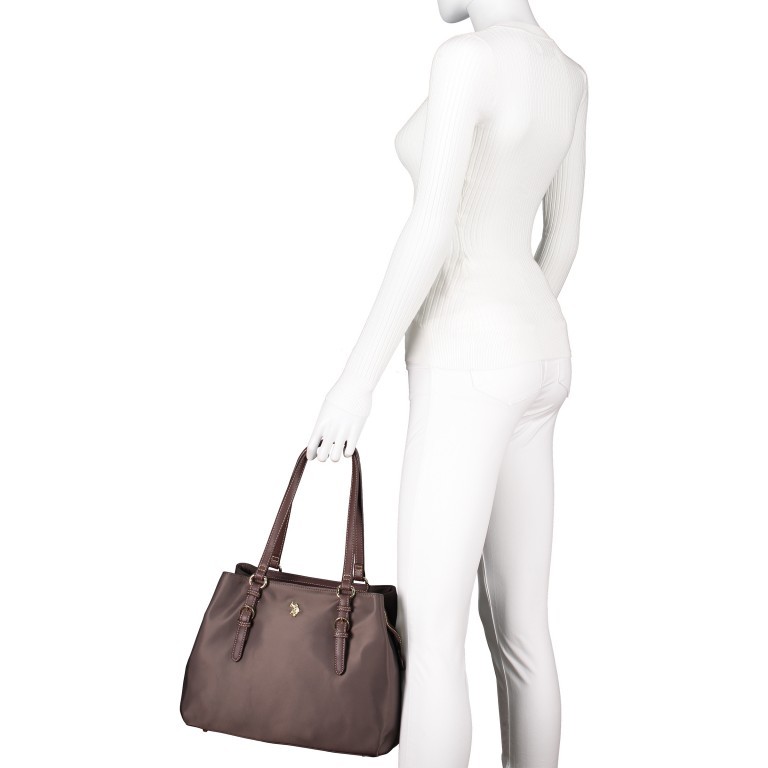 Shopper Houston Grey, Farbe: grau, Marke: U.S. Polo Assn., EAN: 8052792837908, Abmessungen in cm: 32x24x15, Bild 5 von 9