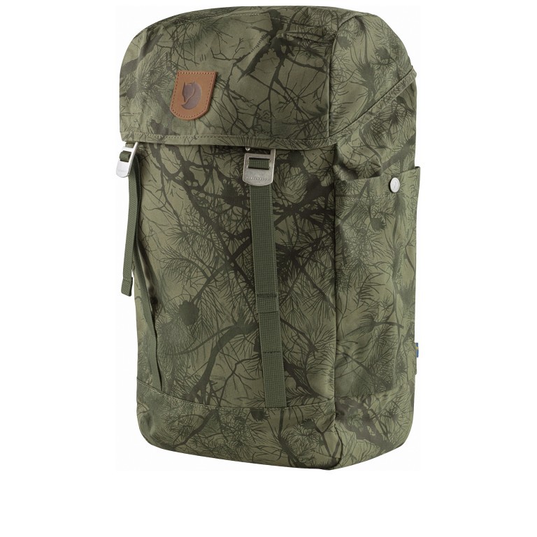 Rucksack Greenland Top Green Camouflage, Farbe: grün/oliv, Marke: Fjällräven, EAN: 7323450642853, Abmessungen in cm: 26x43x15, Bild 2 von 7